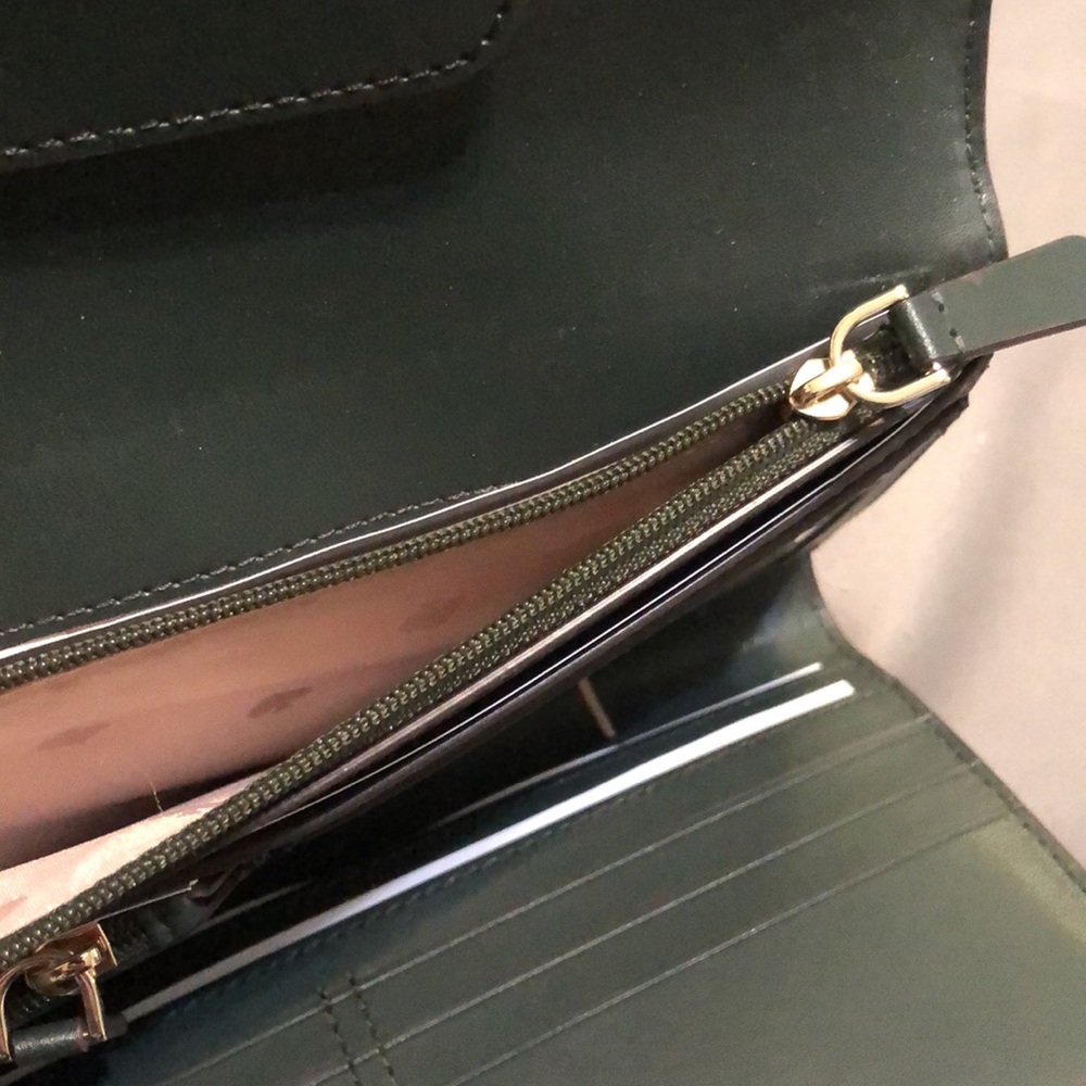 kate spade green patent leather wallet - Picture 13 of 14